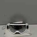 findway Ski Goggles OTG - Over Glasses Snow/Snowboard Goggles for Men, Women & Youth - 100% UV Protection (A1-white Silver Vlt 10%)