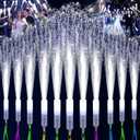 76 PCS White Fiber Optic Sticks, LED Fiber Wands, Fiber Optic Wand with 3 Light Modes, Glow in the Dark Party Supplies, Wedding Party Supplies, for Wedding, New Year, Birthday, Carnival