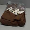 MooMee Bedding Duvet Cover Set 100% Washed Cotton Linen Like Textured Breathable Durable Soft Comfy (Solid Cocoa Brown, Queen 90"x90")