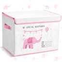 LemonRoad 16x12x12inch Baby Memories Keepsake Box Baby Shower Elephant First Keepsake Box New Parent Newborn Baptismal Birthday Gift for Mementos Travel Loved Ones Treasured Keepsakes (Pink)