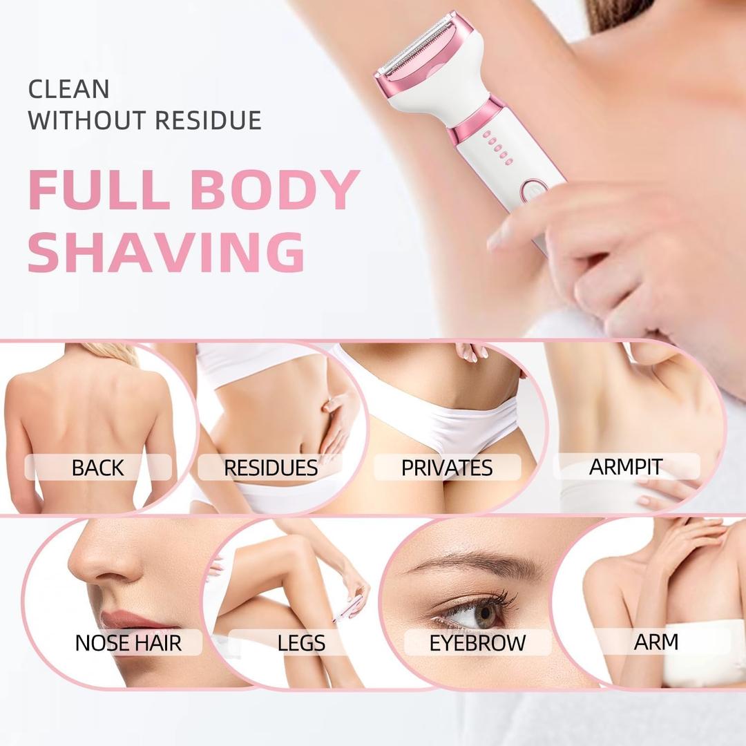 Electric Razor for Womens Men,Cordless Ladies Electric Shaver,4 in 1 Painless Wet & Dry Waterproof Body Razor and Facial Hair Remover,Rechargeable Hair Removal Kit for Bikini Underarm Hairs Electric Razor for Womens Men,Cordless Ladies Electric Shaver,4 in 1 Painless Wet & Dry Waterproof Body Razor and Facial Hair Remover,Rechargeable Hair Removal Kit for Bikini Underarm Hairs