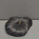 CROWN GUIDE Short Bob Hair Toppers for Women Thinning Hair 10 Inch - 360 3D Cover Wispy Bangs Hair Pieces for Women, Synthetic Hairline Wigyy Wig Topper with Bangs - Ash Grey Blend