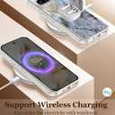 Marble Case for Google Pixel 9A 5G, Soft Silicone Clear TPU Case for Women, Pixel 9A Cute White Blue Marble Pattern Anti-Scratch Shockproof Protective Cover for Google 9A 6.3-inch (Blue)