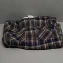 Legendary Whitetails Men's Hooded Shirt Jacket Plaid Flannel Berber Lined Polyfill Insulated (Medium, Upland Blue and Brown Plaid)