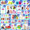 KissFuture 1000 PCS Party Favors for Kids, Fidget Toys Bulk, Prize Treasure Box Toys for Classroom, Birthday Gifts, Goodie Bags Stuffers for Kids, Pinata Stuffers, Carnival Prizes