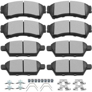SCITOO Ceramic Brake Pads Kits, 8pcs Brakes Pads Set Fit For 2006-2012 for Ford Fusion,2007-2012 for Lincoln MKZ,2006 for Lincoln Zephyr,2006-2013 for Mazda 6,2006-2011 for Mercury Milan