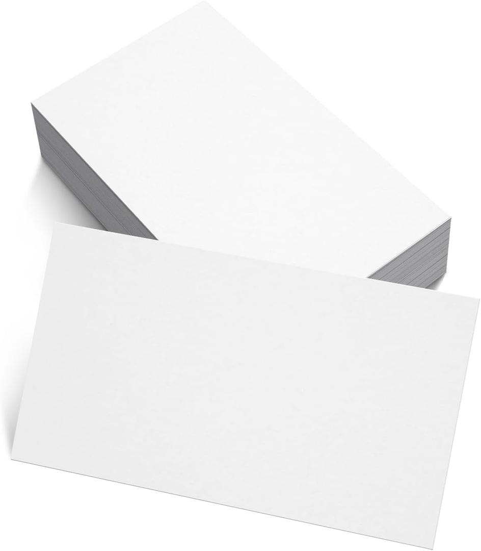100 Sheets Cardstock 2.5x3.5 Thick Paper - Blank Heavy Weight 350gsm Cover Card Stock for Paper Craft, DIY Thank You, Greeting, Note, RSVP, Index Cards - Draw, Write, Paint (2.5x3.5 Inches)