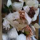 2Pack Artificial Flowers Garland Beige Flower Centerpieces Brown Wedding Aisle Decor Chair Nude Flowers Arch Floral for Signs DIY Table Wall Window Cake Decoration