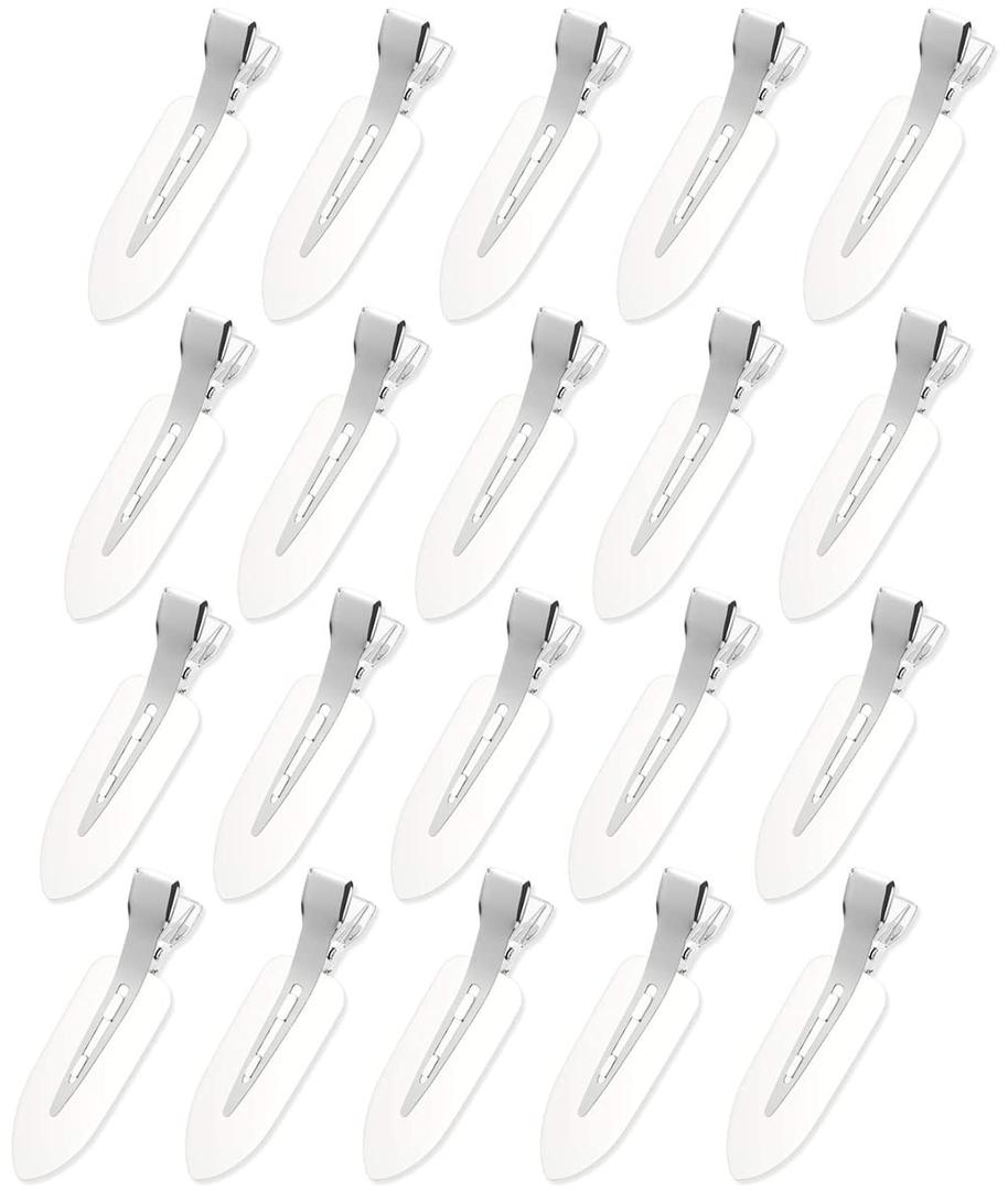 No Bend Hair Clips,20Pcs No Crease Hair Clips,Curl Pin Clips,Hair Clips Styling Duck Bill Clips No Dent Alligator Hair Barrettes for Man Woman Girl Salon Hairstyle Hairdressing Bangs Makeup