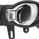 JDMON Front or Rear Left Driver Side Interior Inside Door Handle Replacement for Nissan Cube Juke 2009-2014, Versa 2012-2019, March 2012-2017 Replaces 80671-1FA0B 80671-1HH0B Black & Chrome