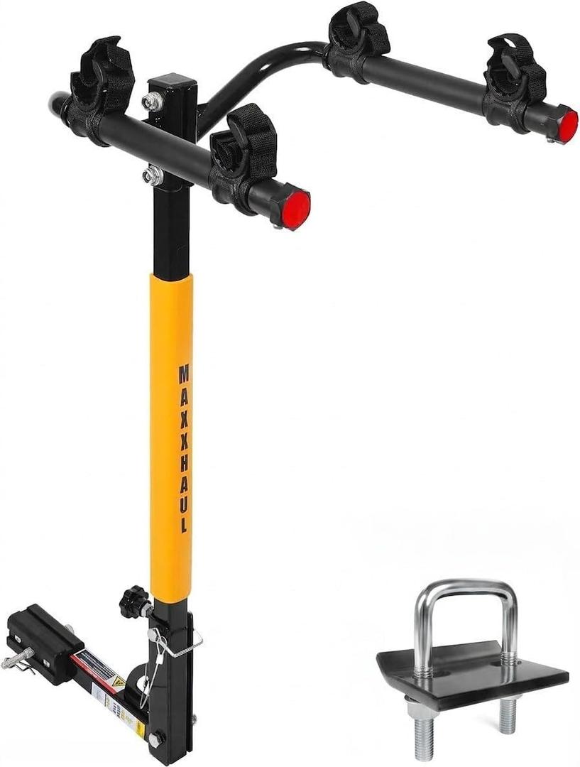 MaxxHaul 2-Bike Hitch Rack with Included Hitch Tightener – (50025)