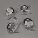 QUPA AM STORE 1.9 Beadlock Wheels Rims 4pcs for 1/10 Axial SCX10 III AXI03007 AXI03003 AXI03006 RC Car (Silver and Black)