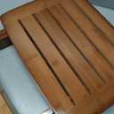 URFORESTIC Portable Shower Bench-Bamboo Folding Shower Stool Seat Chair Fully Assembled-Hold Up to 500 LBS, Large