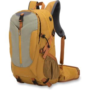 Hiking Backpack 40L, Waterproof Hiking Backpack with Rain Cover, Large Camping Bag Outdoor Sport Travel Daypack (Yellow-b)