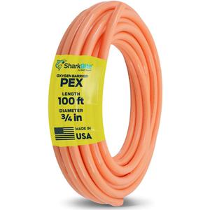 SharkBite 1 Inch x 100 Feet Orange PEX Pipe, Made in the USA, Oxygen Barrier Flexible Water Tubing for Radiant and Hydronic Heating, U880O100
