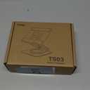 Adjustable Tablet Stand, 360 Rotating iPad Stand with Heavy-Duty Base, Tablet Holder Compatible with 4.0-16.9" Device, 2025 iPad Pro Air Mini, Kindle, Surface Tablet, Portable Monitors - Black