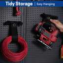 2 Pack Extension Cord Holder Organizer, 19 Inch & 24 Inch Adjustable Hook and Loop Cable Storage Straps with Handle for Garage Electrical Cords Cable Rope Hose Organizers and Storage