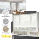 Cordless Mini Blinds, Light Filtering & Room Darkening Horizontal Window Blind for Indoor Windows, Grand White, 35" W x 48" H by YELLOW BLINDS