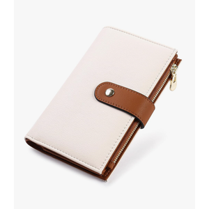 Women's Wallets RFID Blocking Leather Trifold Clutch Wallet Credit Card Holder Ladies Travel Wallet Purse with Pen Holder