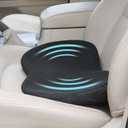 Car Seat Cushion for Car Seat Driver- Memory Foam Car Seat Cushions for Driving - Low Back & Tailbone Pain Relief Car Seat Pad (Black)