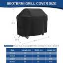55 Inch 600D Heavy Duty Grill Cover for Outdoor Grill,Waterproof BBQ Grill Cover with Adjustable Straps,Tear-Resistant Oxford Fabric,Weatherproof Protection for Weber Genesis,Char-Broil Ect