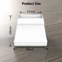 2 x 16 Pcs Square Chair Leg Protectors for Hardwood Floors,Silicone Felt Furniture Leg Cover Pad for Protecting Floors from Scratches and Noise, Smooth Moving for Chair Feet. (Medium)