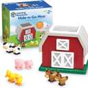 Learning Resources Hide-N-Go Moo, Farm Animal Toy, Barn Toys for Toddlers, 9 Pieces, Ages 2+