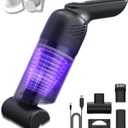 Handheld Vacuum Cordless, Car Vacuum Portable Cordless with 12000PA Strong Suction, Multi-Nozzles & 2 Washable Filters, 0.9lb Lightweight, Mini Hand Vacuum Cleaner for Car, Home, Office, Pet Hair