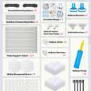 6IN1 Balloon Arch Stand Kit, 10.8ft Adjustable Balloon Column Stand with Base, Reusable Balloon Arch Kit Party Backdrop Decoration for Birthday Graduation Mother's Day Wedding Baby Shower