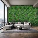 Yangrass Artificial Boxwood Wall Roll, 60"x120"(50 SQFT) Grass Wall Panels Greenery Wall Backdrop with Mint Plant Leaves, UV Protected Privacy Fence Screen Wall Grass for Indoor Outdoor Decor
