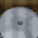 ALISADABOY Brushed Nickel Chandeliers for Dining Room Modern 19.68 Inch Fabric Chandelier Farmhouse 5 Light Drum Chandelier for Entryway Hallway Foyer Kitchen Island Stairway