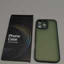 Shockproof for iPhone 16 Pro Max Case, [Camera Protection] [Military-Grade Drop Protection] Protective Anti-Yellow Slim Translucent Skin-Friendly for iPhone 16 Pro Max Phone Case, Forest Green