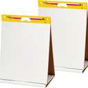 Post-it Super Sticky Portable Tabletop Easel Pad, Great for Virtual Teachers and Students, 20x23 Inches, 20 Sheets,Pad, 2 Pads (563 VAD 2PK)