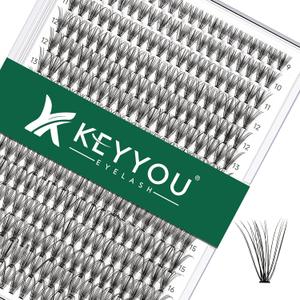 Lash Clusters 300Pcs Individual Lashes 20D 0.07D Curl9-18MIX Lash Extensions Clusters Lashes Soft&Natural False Eyelashes Individual DIY Eyelash Extension at Home(20D-0.07D,9-18MIX)