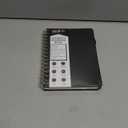 WEMATE Spiral Address Book with Alphabetical Tabs, Leather Password Book, Address Organizer Telephone Notebook Journal Keep Contact Safe Hardcover Large Print for Seniors Home Office 5.88.2, Black