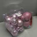 Christmas Ball Ornaments for Christmas Decorations - 41 Pieces Xmas Tree Pink Shatterproof Ball Ornaments with Hanging Loop for Holiday and Party Decoration