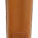 Brown Chunky Block Heel Knee High Boots for Women Pull on Round Toe Mid Calf Boots Riding Fall Tall Boots (8, Tan)