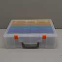 Photo Storage Box 11 x 15 Inches, 18 Inner Photo Cases with Dividers, Colorful Acid-Free Photo Storage Containers with Handle, Photo Organizer Craft Keeper for Stickers, Craft, Stamp