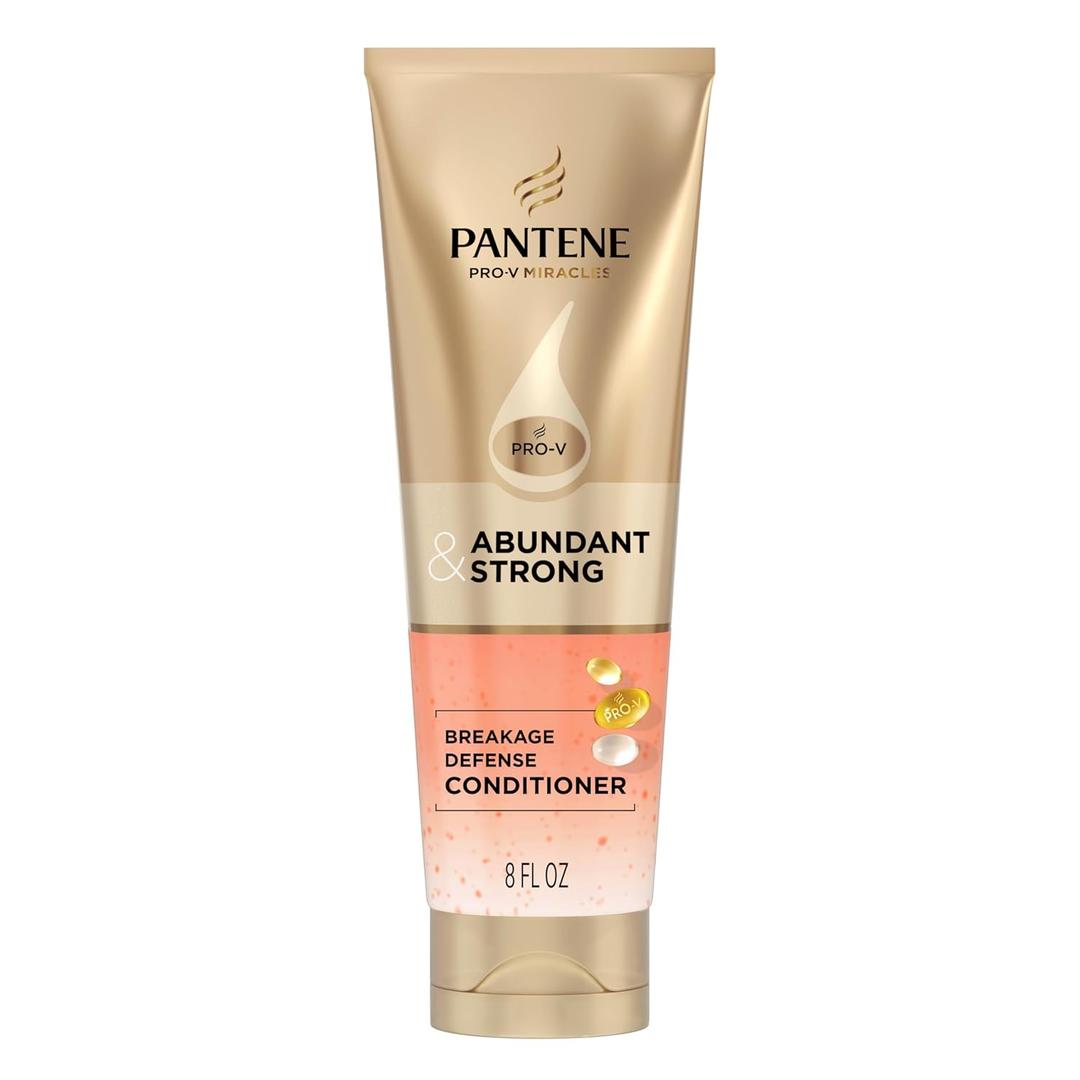 Pantene Abundant & Strong Conditioner, Strengthens Hair from Root to Tip, 8 oz