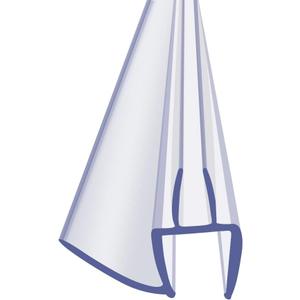 Frameless Glass Shower Door Sweep for 1/2" Glass, Bottom Seal with Drip Rail, 27.5" Long