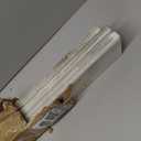 MyGift Large Whitewashed Wood Ladder Blanket Ladder, Farmhouse Style Wall Leaning Towel Rack with 5 Rungs (Graywashed)