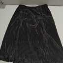 Girls Knee Length Pleated A-Line Skirt with Pull On Elastic Waist for Kids Rainbow Black Midi Skirt 3-12 Y (Black)