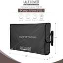 ULTCOVER Waterproof Outdoor TV Cover for 55-59 inch Outside Flat Screen Televisions with Mounts and Stands, Black