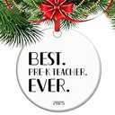 Best Pre-K Teacher Ever 2025 – Preschool Graduation & Christmas Ornament, Thank You Gift for Teachers, End of Year Keepsake for Early Educators