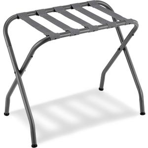SONGMICS Luggage Rack, Luggage Rack for Guest Room, Suitcase Stand, Steel Frame, Foldable, for Bedroom, Gray URLR64GS (1 Pack)