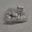 20 Pcs Cube Base Memo Clip Holder with Alligator Clip Wood Table Number Holder Cube Base Place Card Stand Mini Photo Menu Stand for Displaying Number Card(White)