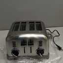 Cuisinart 4 Slice Toaster, Compact Stainless Steel Toaster with Extra-Wide Slots for Toasting Bread, French Toast, Bagels and Pastries, Defrost & Reheat Functions, CPT-180P1, Brushed Stainless