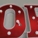 Popcorn Light up Letters Sign Party Decorations Battery Powered Marquee Lighted Sign LED Alphabet Letter Lights for Night Party Tabletop Decor Supplies