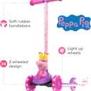 Voyager - Self-Balancing Toddler Kick Scooter, 3-Wheel Scooter with Light-Up Wheels, Extra Wide Deck, Foot Brake, Lean-to-Steer Design, 75 lb Limit, Ages 3+