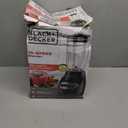 BLACK+DECKER Countertop Blender with 6-Cup Glass Jar, 10-Speed Settings, Black, BL2010BG